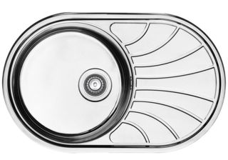 Кухонная мойка IDDIS Suno SUN77SDi77S с сифоном 77см сталь